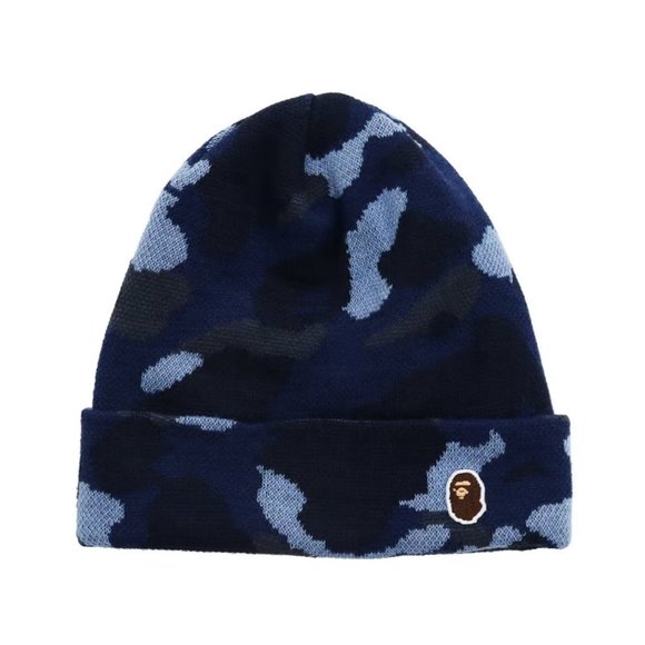 Bape Other - BAPE Beanie Camo Navy – NEW